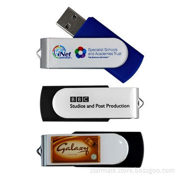 Epoxy Sticker Swivel USB Flash Drive